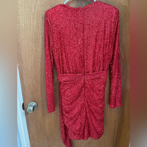 Red Sequin Dress - Picture 3 of 5